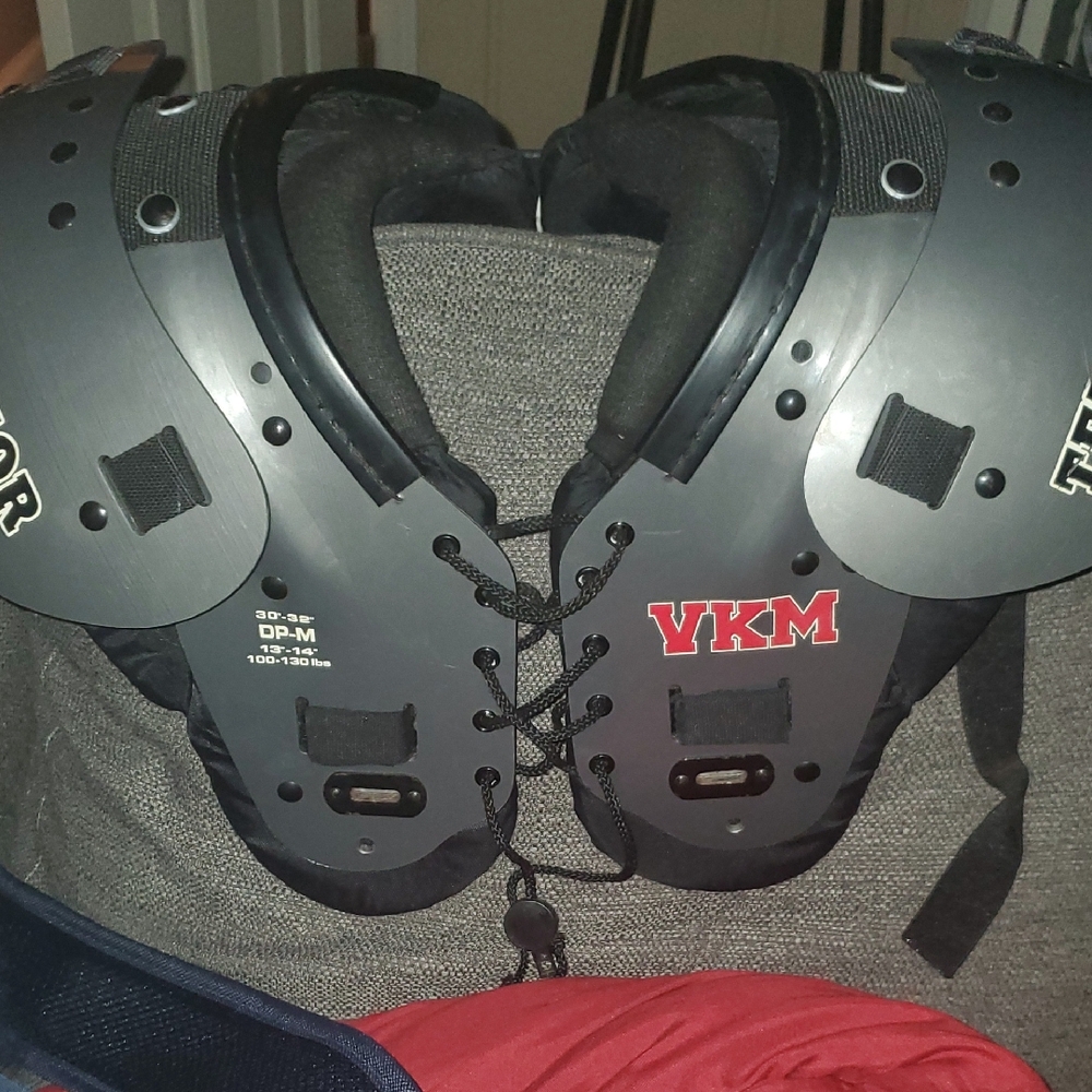 Black Football Shoulder Pads